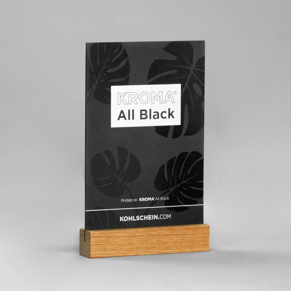 Sign / table display made of KROMA All Black